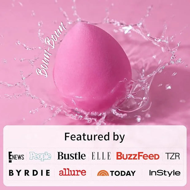 BEAKEY Latex-Free Blender Makeup Sponge for Blending, Pink