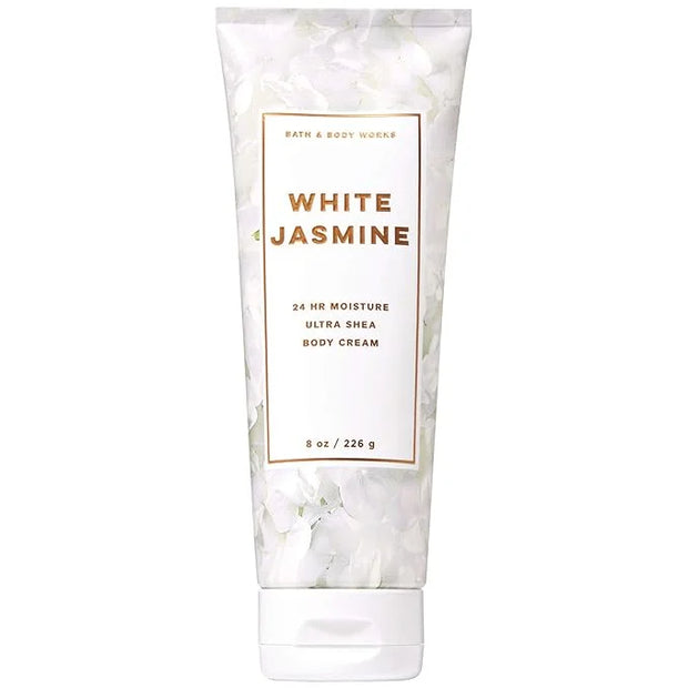 Bath and Body Works White Jasmine Ultra Shea Body Cream 8 Ounce (2019 Limited Edition) - Product Image