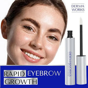 DERMAWORKS Advanced Eyebrow Growth Serum – Rapid Brow Enhancer for Fuller, Thicker & Defined Eyebrows – Castor Oil Alterna...