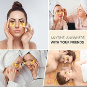 20 Pairs 24K Gold Eye Mask Collagen Under Eye Mask Patches for Dark Circle Puffiness, Refresh, Revitalizing, Travel, Wrink...