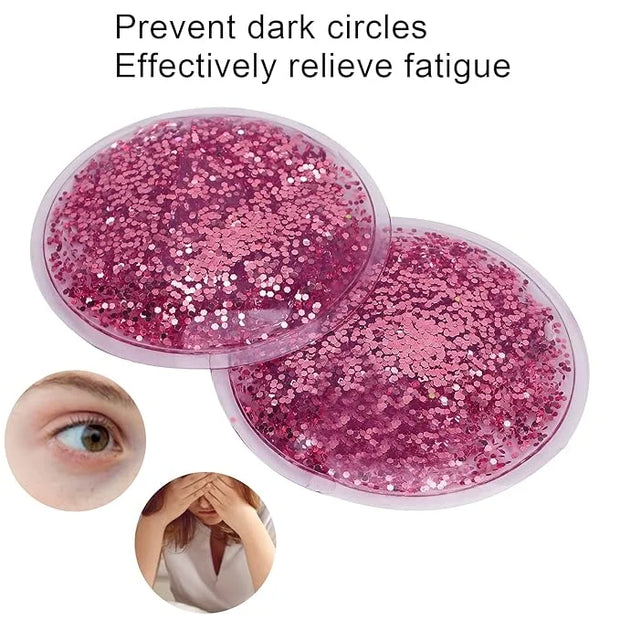 Gel Eye Pack, Hot Cold Compress Eye Gel Ice Packs Reusable Cooling Eye Cover for Dark Circles Puffiness Cold Eye Girl Wome...