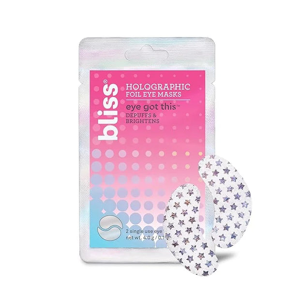 Bliss Eye Got This Holographic Foil Eye Masks - 5 Pack - Refreshing and Awakening Eyes - Reduces Puffiness and Dark Circle...