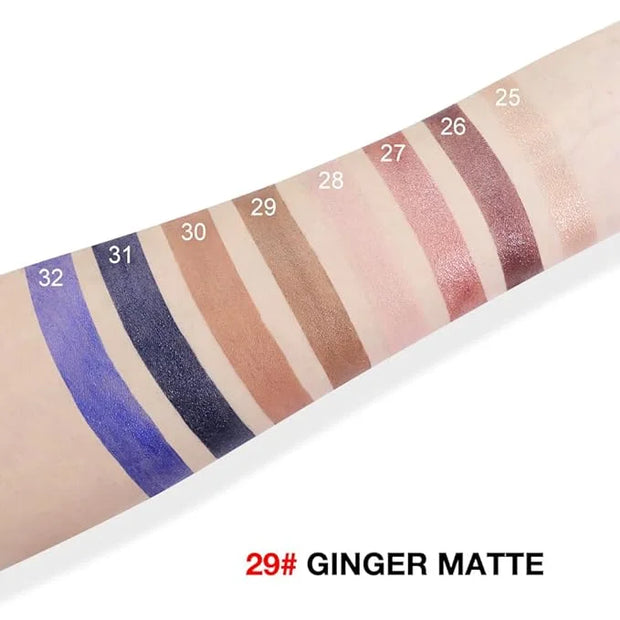evpct Ginger Matte Cream Eye Shadow Brightener Sticks Set for Eyes, Ginger Matte Pencil Eye shadow Applicator Stick Pen Pa...