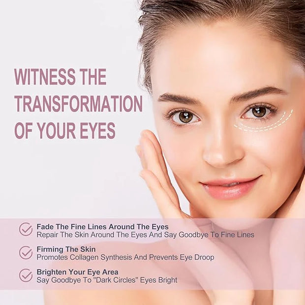 Temporary Eye Tightener Eye Cream - Retinol & Hyaluronic Acid Infused Formula, Quickly Repairs Wrinkles While Reducing Und...