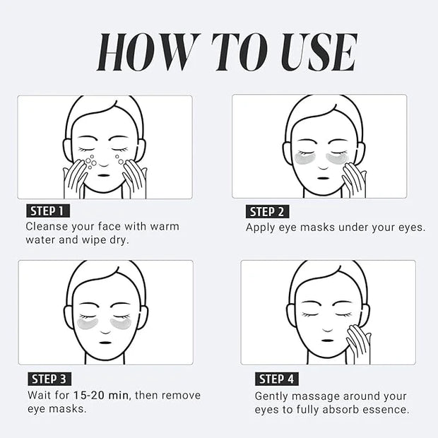 Under Eye Patches with Collagen and Peptide Eye Mask for Dark Circles and Puffiness,Face Mask Skin Care Products 30 Pairs ...