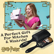 Official Harry Potter Hair Brush, Detangler for Girls, Gifts for Fans (Black) - Product Image