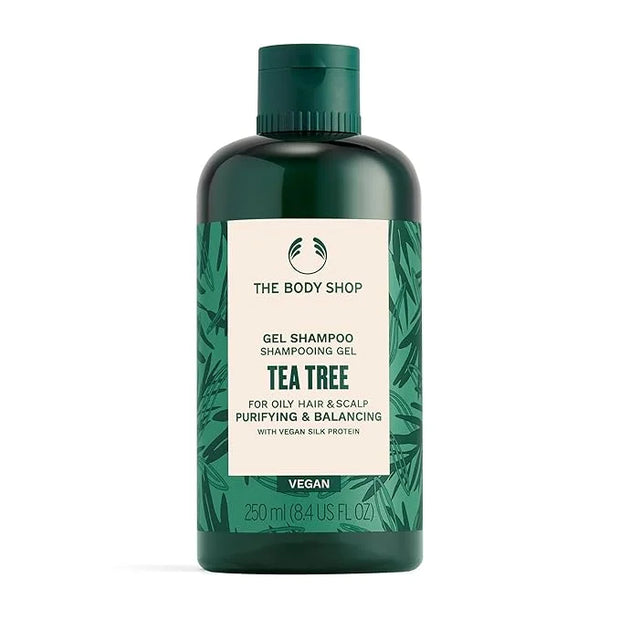 The Body Shop Tea Tree Purifying & Balancing Shampoo for Oily Hair & Scalp, Vegan, 8.4 Fl Oz - Product Image