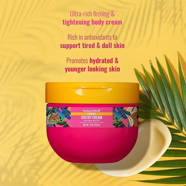 NATURE WELL Ultra-Rich Firming & Tightening Cheeky Body Cream, Promotes Deep Hydration, Fast Absorbing, Scents of Pistachi...