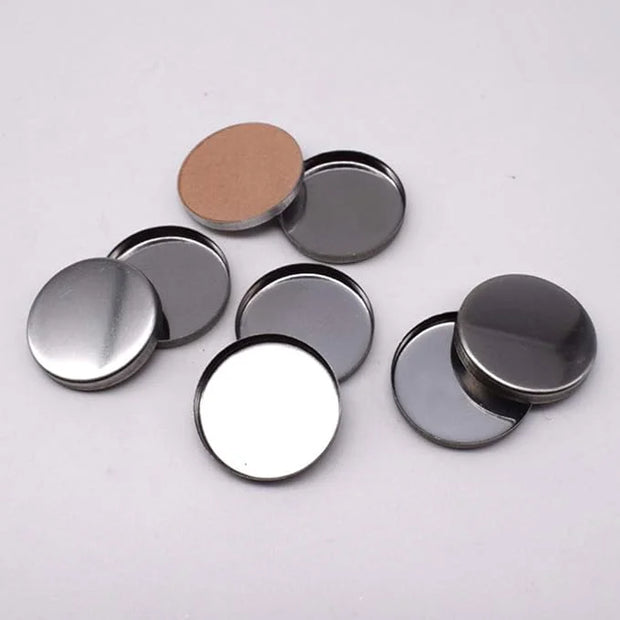 50 Pieces Empty Round Metal Tin Palette Pans