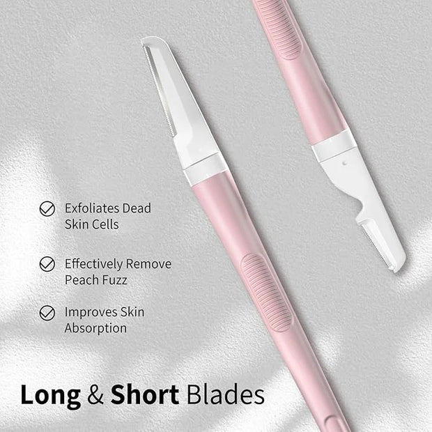 Face Razors for Women, Dermaplane Razor for Women Face, Eyebrow Razor, Facial Razors, Dermaplaning Tool, Reusable Metal Ha...