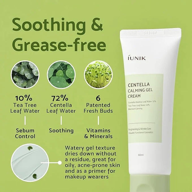 IUNIK Centella Mini Set, Travel Friendly Skincare Set, Ultra calming and hydrating for sensitive skin: Tea Tree Relief Ton...