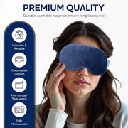 Microwavable & Freezable Hydro Beads Eye Mask - Warm & Cold Therapy for Dry Eyes, Styes, Blepharitis & Sinus Relief - Prod...