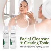 Exposed Skin Care Expanded Acne Treatment Kit - Includes Salicylic Acid Face Wash, Clearing Tonic, Treatment Serum with Be...