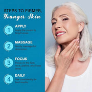 Skin Tighten And Lift Neck Cream: Face Lift Cream 6-in-1 Anti-Aging Moisturizer for Anti Wrinkle - Hydrating Neck Firming ...