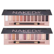 BestLand 2 Pack 12 Colors Makeup Nude Colors Eyeshadow Palette Natural Nude Matte Shimmer Glitter Pigment Eye Shadow Palle...