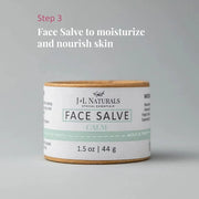 J&L Naturals Simple Skin Regimen Kit With Cleansing Bar, Face Salve, Konjac Sponge, Lip Balm | For Sensitive and Acne-Pron...