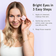 grace & stella Under Eye Cream for Dark Circles - Caffeine Eye Cream Anti Aging for Wrinkles - For Undereye Brightening, P...