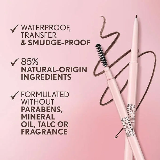 Covergirl Clean Fresh Brow Nano, 200 Blonde, Eyebrow Pencil, Ultra-Precise Tip, Waterproof, Transfer-Resistant, Built-In S...