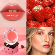 Bee Lip Balm Honey Pot, Strawberry