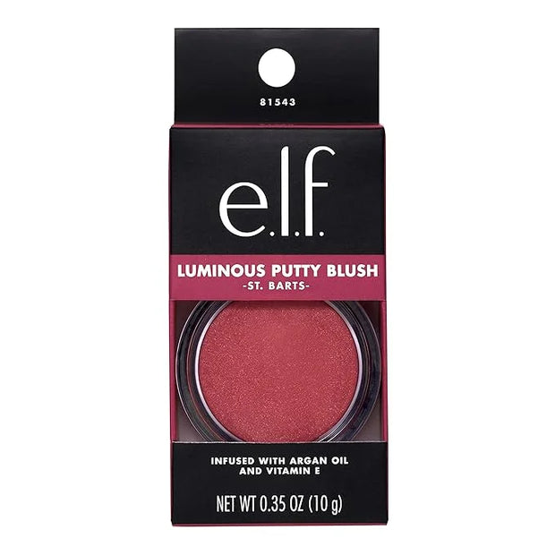 e.l.f. Luminous Putty Blush, Putty-to-Powder, Buildable Blush With A Subtle Shimmer Finish, Highly Pigmented & Creamy, Veg...