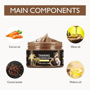 Tanning Accelerator Cream Tan Lotion, Tanning Gel Shine Brown Tanning Cream Natural Brown Tanning Lotion Effective in Sunb...