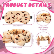 Kajaia 12 Pcs Sleepover Party Favors for Woman Plush Sleep Eye Mask Soft Spa Headband for Spa Birthday Bachelorette Slumbe...