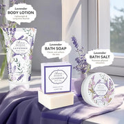 Lavender & Jasmine Scented Spa Gift Set for Women, Includes Body Lotion, Shower Gel, Salts, Bubble Bath, Body Mist, Soap, ...