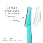 Tinkle Dermaplaning Tool 6ct, Dermaplane Razor for Women, Safe and Easy Peach Fuzz Remover, Eyebrow Trimmer with Protectiv...