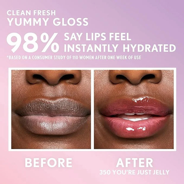 COVERGIRL Clean Fresh Yummy Gloss – Lip Gloss, Sheer, Natural Scents, Vegan Formula - You’re Just Jelly - Product Image