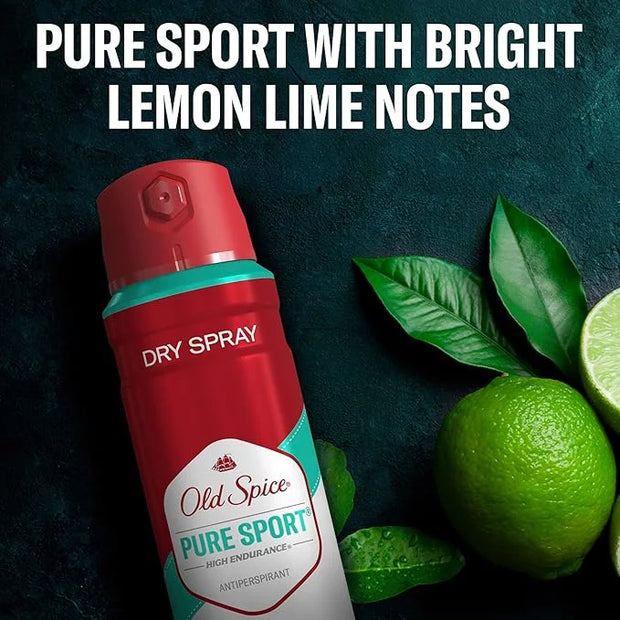 Old Spice Dry Spray Antiperspirant Deodorant for Men, High Endurance, 24/7 Sweat Defense & Odor Protection, 24/7 Freshness...