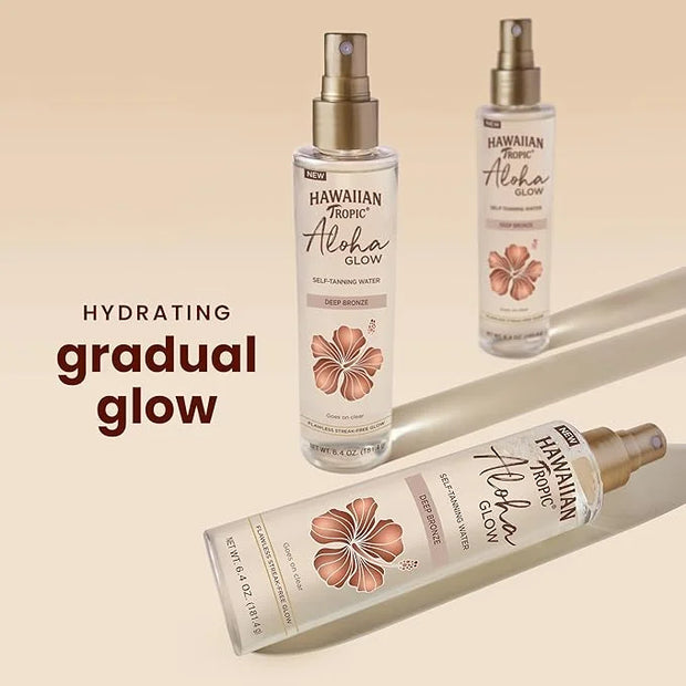 Hawaiian Tropic Aloha Glow Self Tanning Water, 6.4oz | Self Tanner Spray Tan Mist, Fake Tan, Sunless Tanner, Sunless Tanni...
