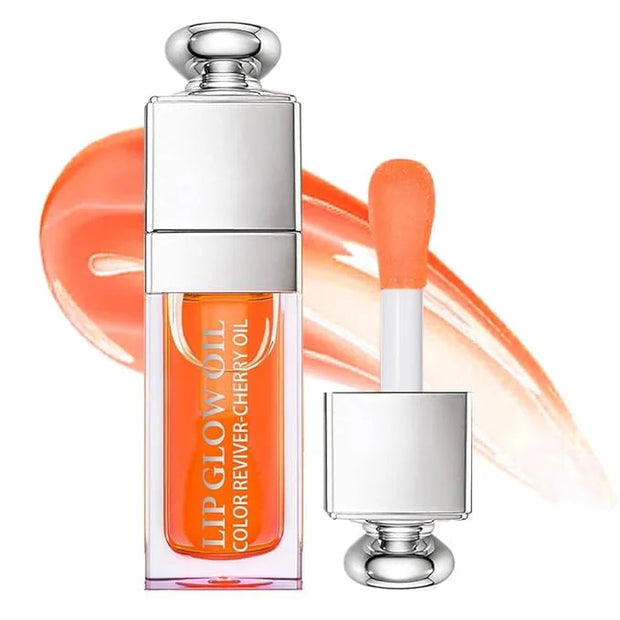 GECOMO Moisturizing Lip Oil,No-Sticky Lip Gloss Lip Balm Lip Care,Fruit Flavoured Lip Oil For Dry Lip's Moisturizing Hydra...