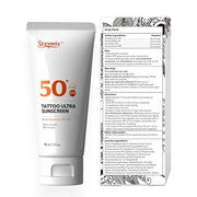 Sexymix Tattoo Sunscreen Lotion, Tattoo Aftercare SPF 50 90mL Sunscreen Lotion, Waterproof, Prevents Tattoo Fading, Non-Gr...
