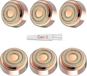 Replacement Heads for Flawless Generation 2, Facial Hair Removal Replacement Heads for Women, Compatible with Finishing Fl...