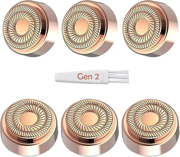 Replacement Heads for Flawless Generation 2, Facial Hair Removal Replacement Heads for Women, Compatible with Finishing Fl...