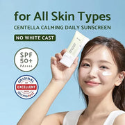 IUNIK Centella Calming Moisture Daily Sunscreen SPF 50+ PA++++ Matte & No White Cast Centella Asiatica w/ Calendula Cleans...