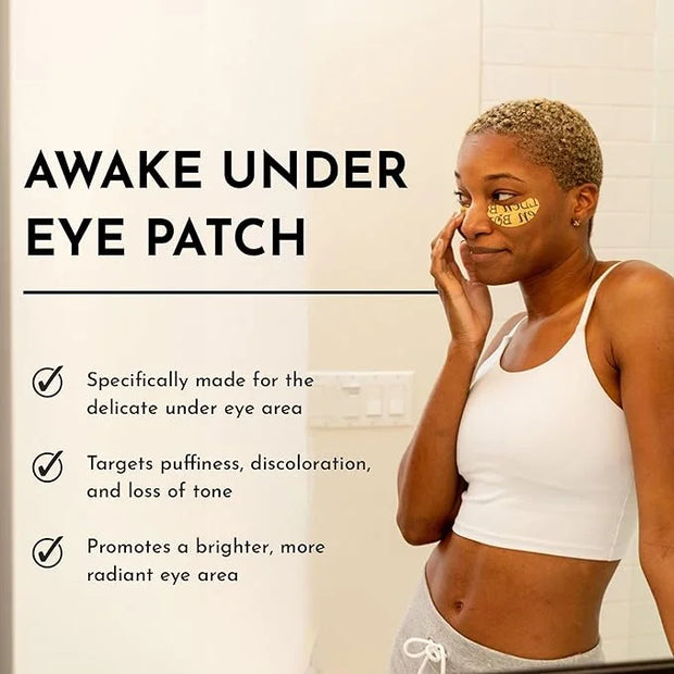 Bolden Awake Under Eye Patch | Eye Mask For Dark Circles, Puffiness & Discoloration | Brightening Eye Pads With Niacinamid...