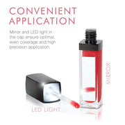 Beauty For Real Lip Gloss + Shine, Light My Fire - Opaque Everyday Red - Non-Sticky Plumping & Hydrating Gloss - Light & M...