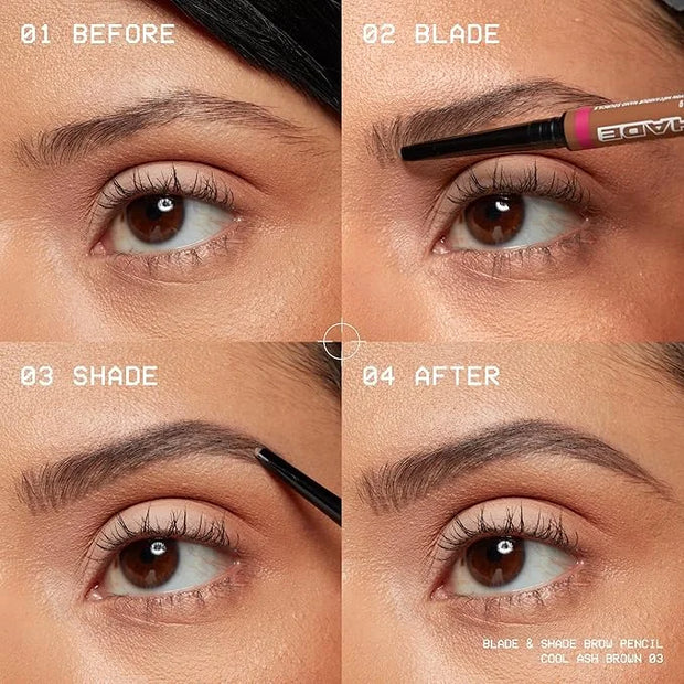 NYX PROFESSIONAL MAKEUP Blade & Shade Brow Pencil, Nano Mechanical Eyebrow Pencil, Up to 16HR Make Up Wear - Rich Auburn -...