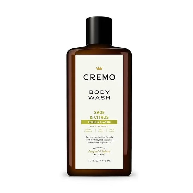 Cremo Body Wash Men, A Revitalizing Combination of Bright Mandarin, Dry Herbs and White Cedar, 16 Fl Oz - Product Image