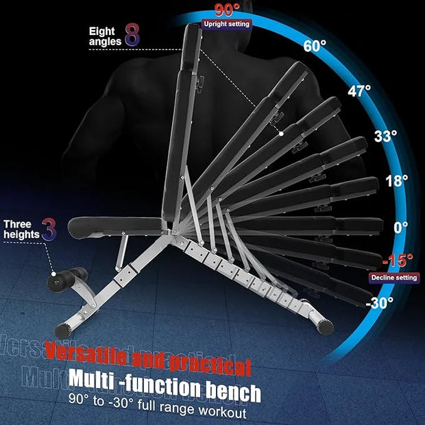 1000 LBs Weight Bench - Adjustable Workout Bench - Product Image