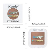 Kaely Pressed Single Eyeshadow Makeup, Rosy Brown Matte Highly Pigmented Monochrome Eye Shadow Palette, Waterproof Neutral...