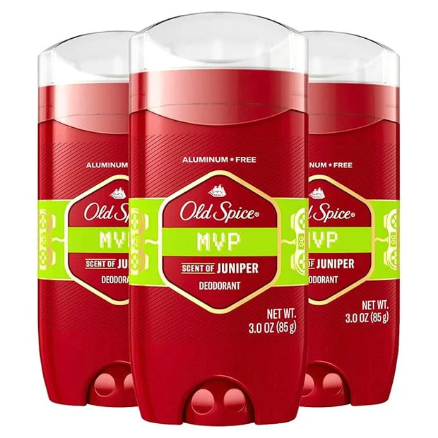 Old Spice Men's Deodorant Aluminum Free MVP, 3oz (Pack of 3) - Product Image