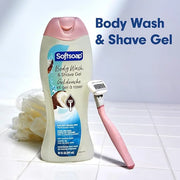 Softsoap Moisturizing Body Wash and Shave Gel, Rich Coconut Scent, 20 fl oz Bottle (Pack of 4) - Product Image
