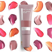 Revlon Illuminance Gel Serum Blush, Visibly Plump Cheeks, Dewy Finish and Hydrates All Day, 140 Brilliant Berry, 0.37 fl o...