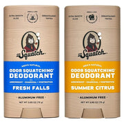 Dr. Squatch Natural Deodorant for Men - Odor-Squatching Aluminum Free - Fresh Falls & Summer Citrus (2.65 oz, 2-Pack) - Pr...