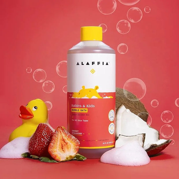 Alaffia Babies and Kids Bubble Bath, Gentle Bath Essentials for Delicate Skin, Plant-Based Formula, Paraben & Sulfate-Free...
