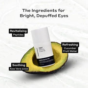 Brightening Eye Gel | Under Eye Brightener Gel For Puffy Eyes with Peptides | Soothing Eye Gel for Eye Care, Dark Circles,...