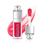 Hydrating Lip Glow Oil, Lip Oil Gloss Transparent Toot Tinted Nourishing Long Lasting Repairing Lightening Lip Lines (STRA...
