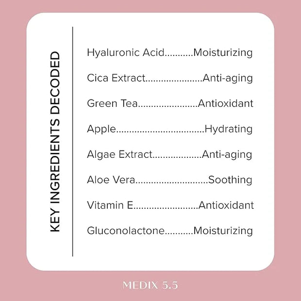 MEDIX 3% Concentrated Hyaluronic Acid Hydrating Gel Body Booster Dry Skin Moisturizer, Anti Aging Skin Care Booster For Re...